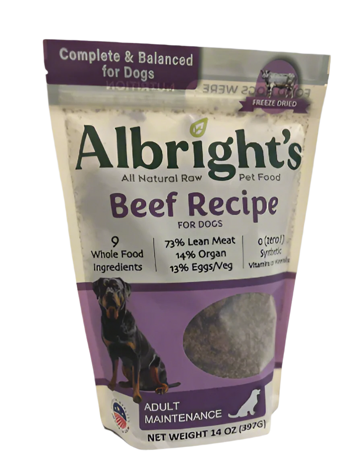 Albright's Freeze Dried Beef Dog Food