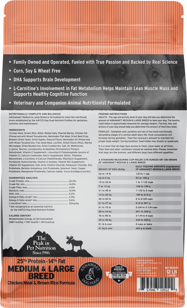 Annamaet Medium & Large Breed Dog Food