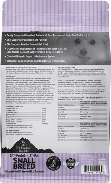 Annamaet Small Breed Salmon Dog Food
