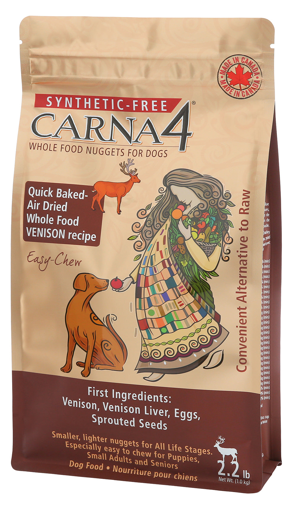 Carna4 Easy-Chew Grain Free Venison Dry Dog Food
