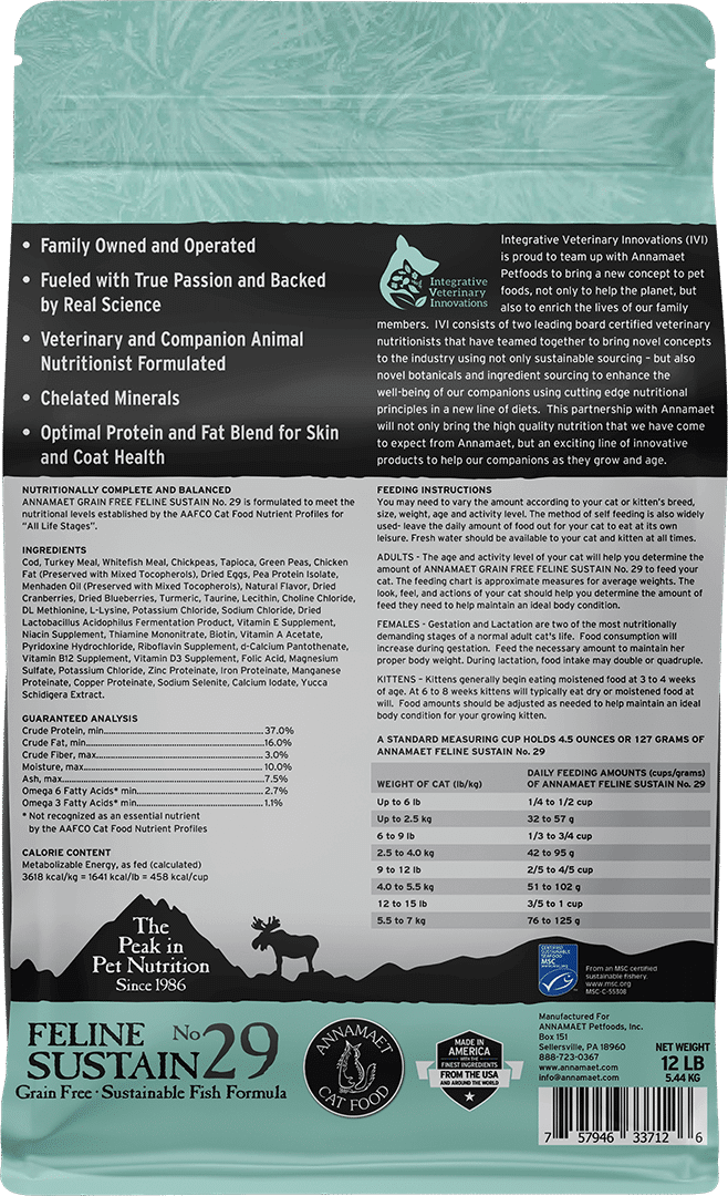 Annamaet Grain Free Sustain Cat Food