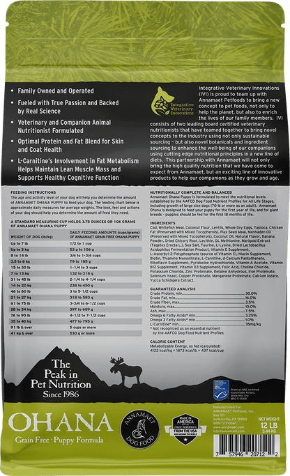 Annamaet Grain Free Ohana Puppy Food