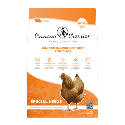 Canine Caviar Alkaline Dog Food Special Needs Chicken Formula
