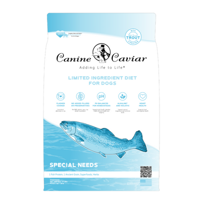 Canine Caviar Alkaline Dog Food Special Needs Trout Formula