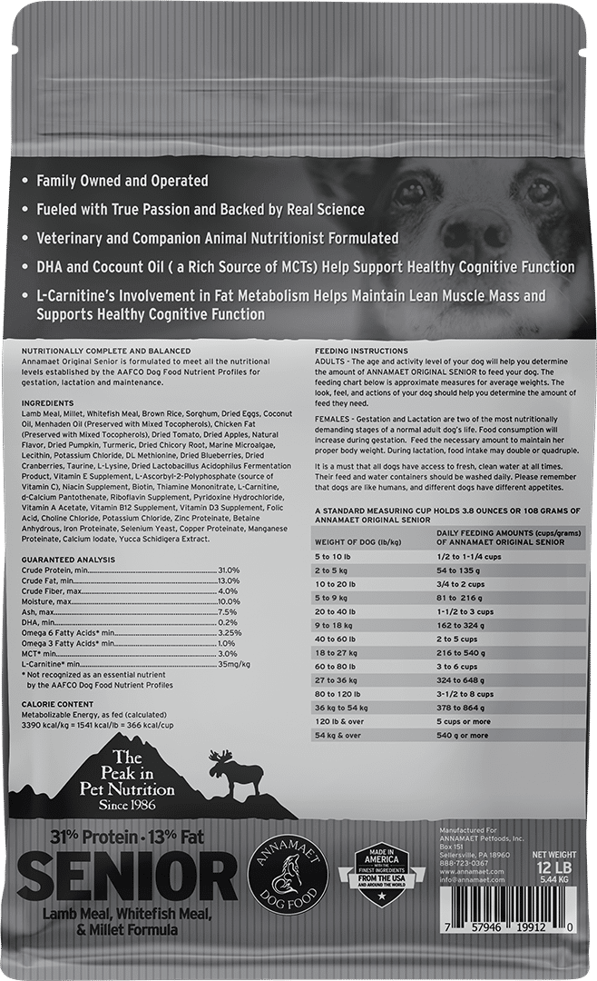 Annamaet Original Senior Dog Food