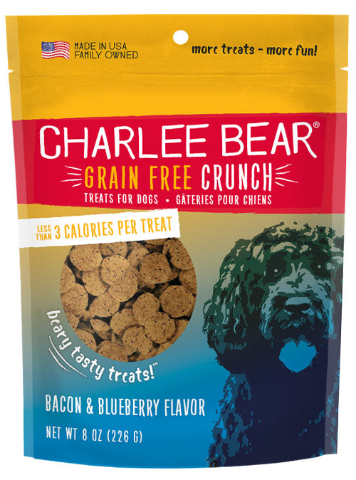 Charlee Bear Grain Free Crunch - Bacon & Blueberry