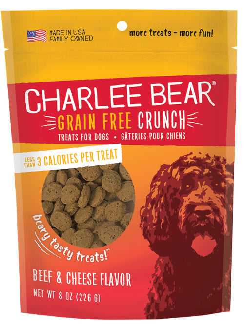 Charlee Bear Grain Free Crunch - Beef  & Cheese